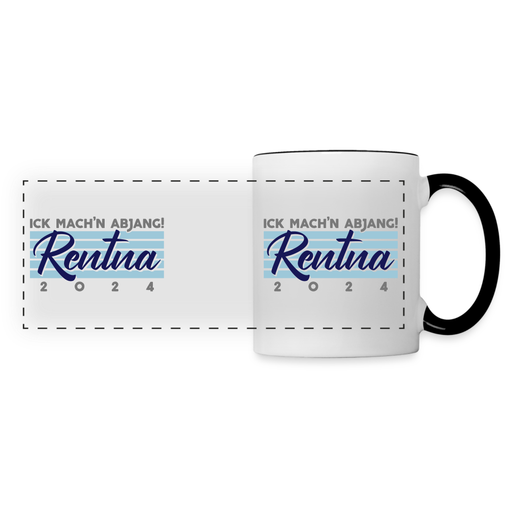 Rentna in Berlin - Tasse zweifarbig - Weiß/Schwarz