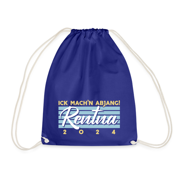 Rentna in Berlin - Turnbeutel - Königsblau