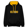 Kiezkind - Kontrast Hoodie - Schwarz/Gold