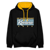 Rentna in Berlin - Kontrast Hoodie - Schwarz/Gold