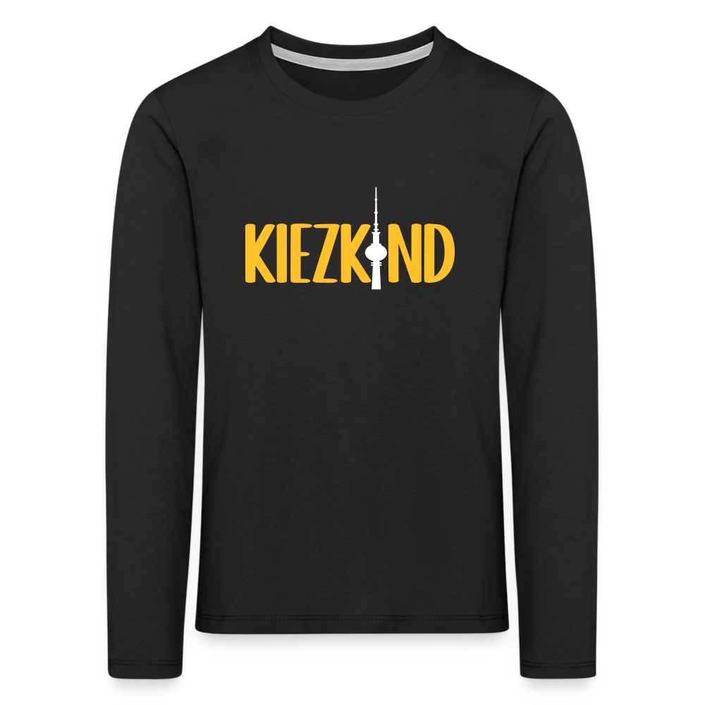 Kiezkind - Kinder Langarmshirt - Schwarz