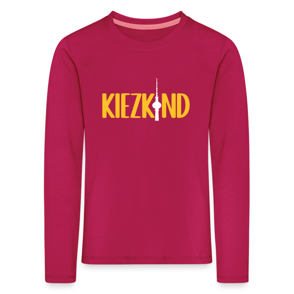 Kiezkind - Kinder Langarmshirt - dunkles Pink