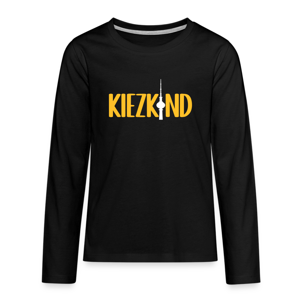 Kiezkind - Teenager Langarmshirt - Schwarz