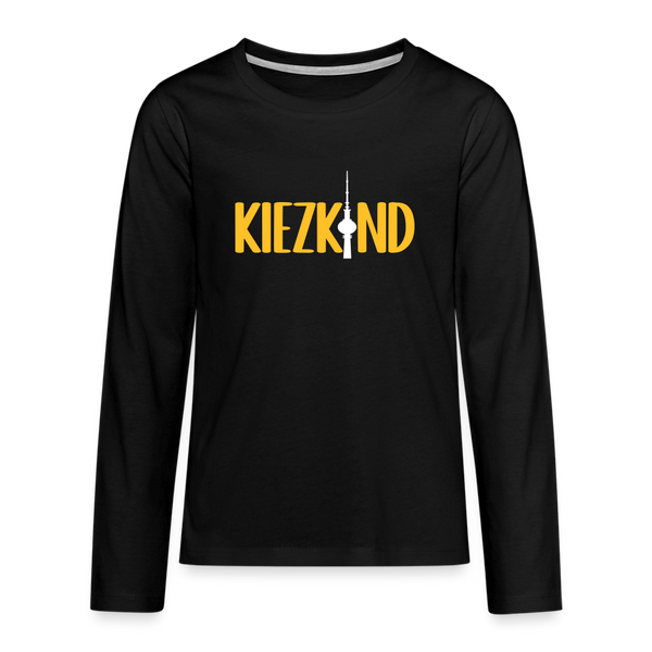 Kiezkind - Teenager Langarmshirt - Schwarz