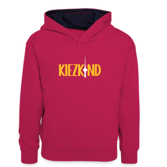 Kiezkind - Teenager Kontrast-Hoodie