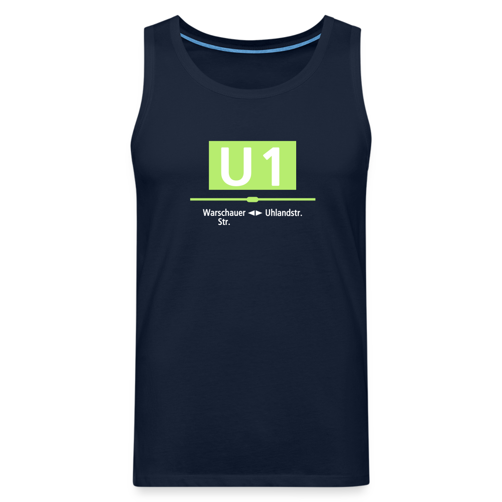 U1 - Männer Premium Tank Top - Navy