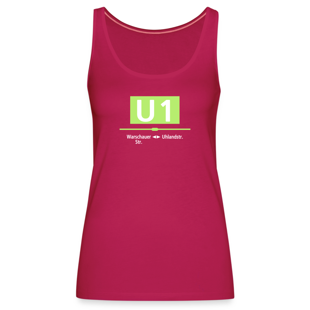 U1 - Frauen Premium Tank Top - dunkles Pink