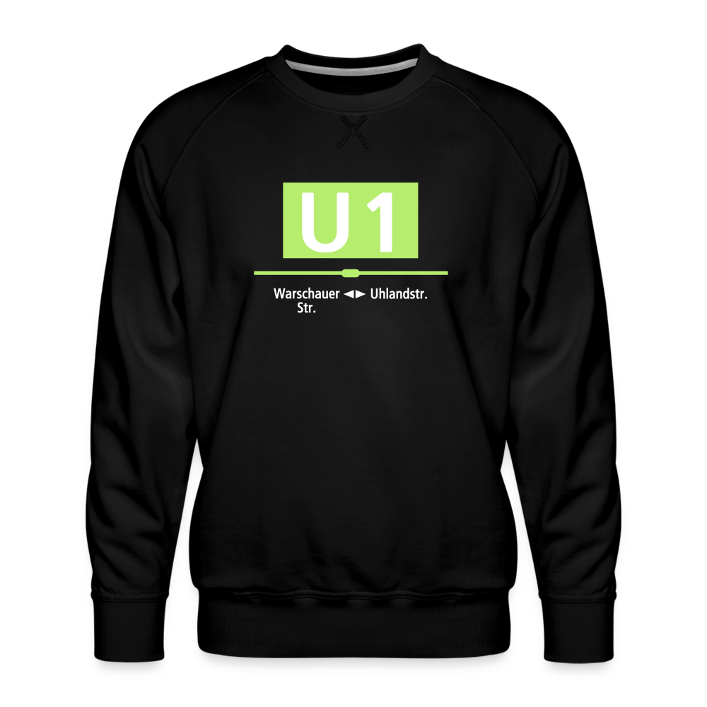 U1 - Männer Premium Sweatshirt - Schwarz