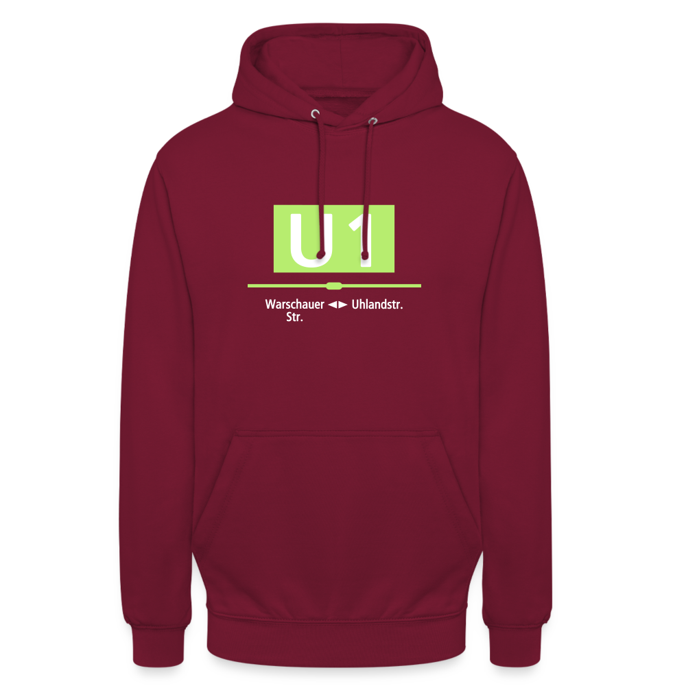U1 - Unisex Hoodie - Bordeaux