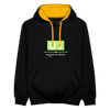 U1 - Kontrast Hoodie - Schwarz/Gold