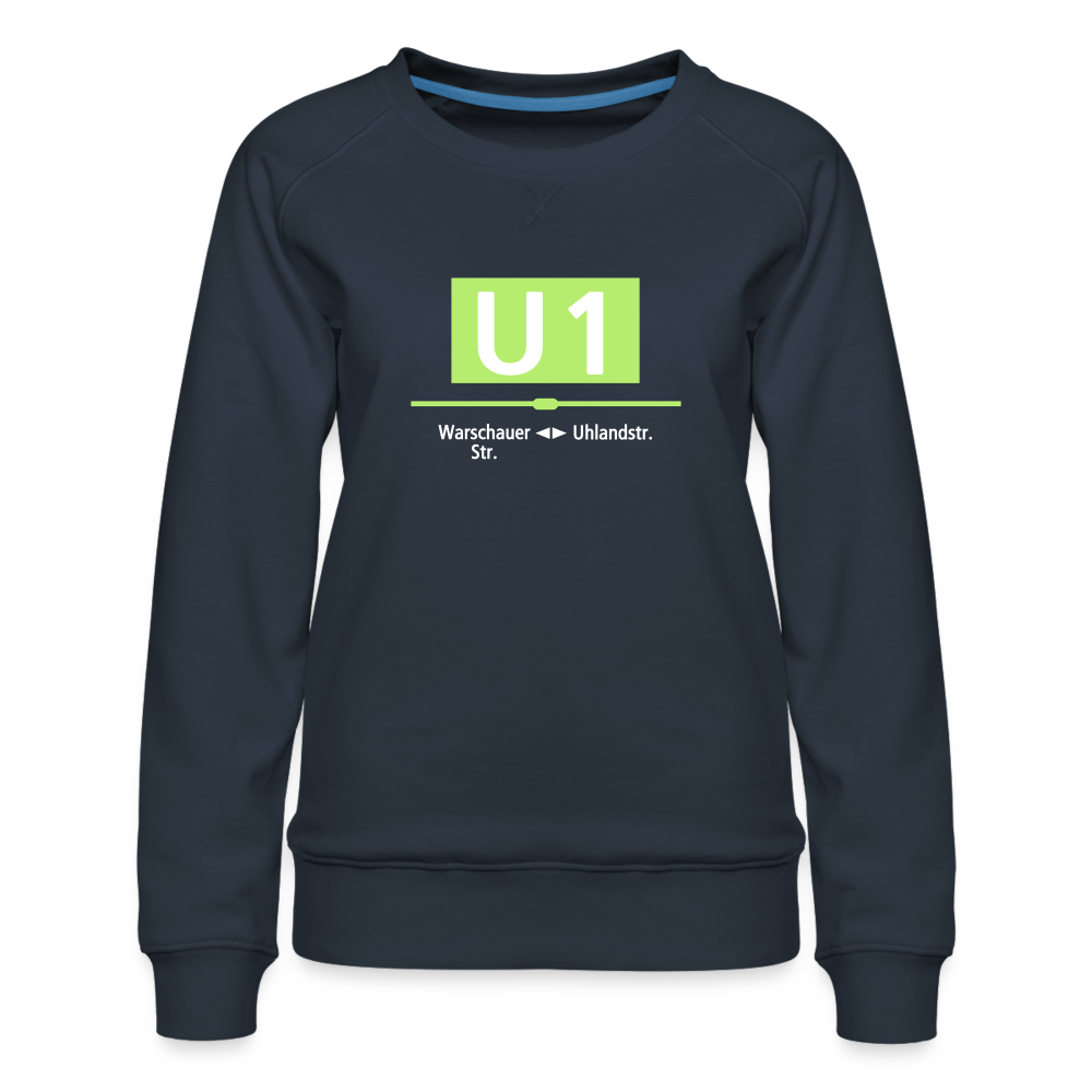 U1 - Frauen Premium Sweatshirt - Navy