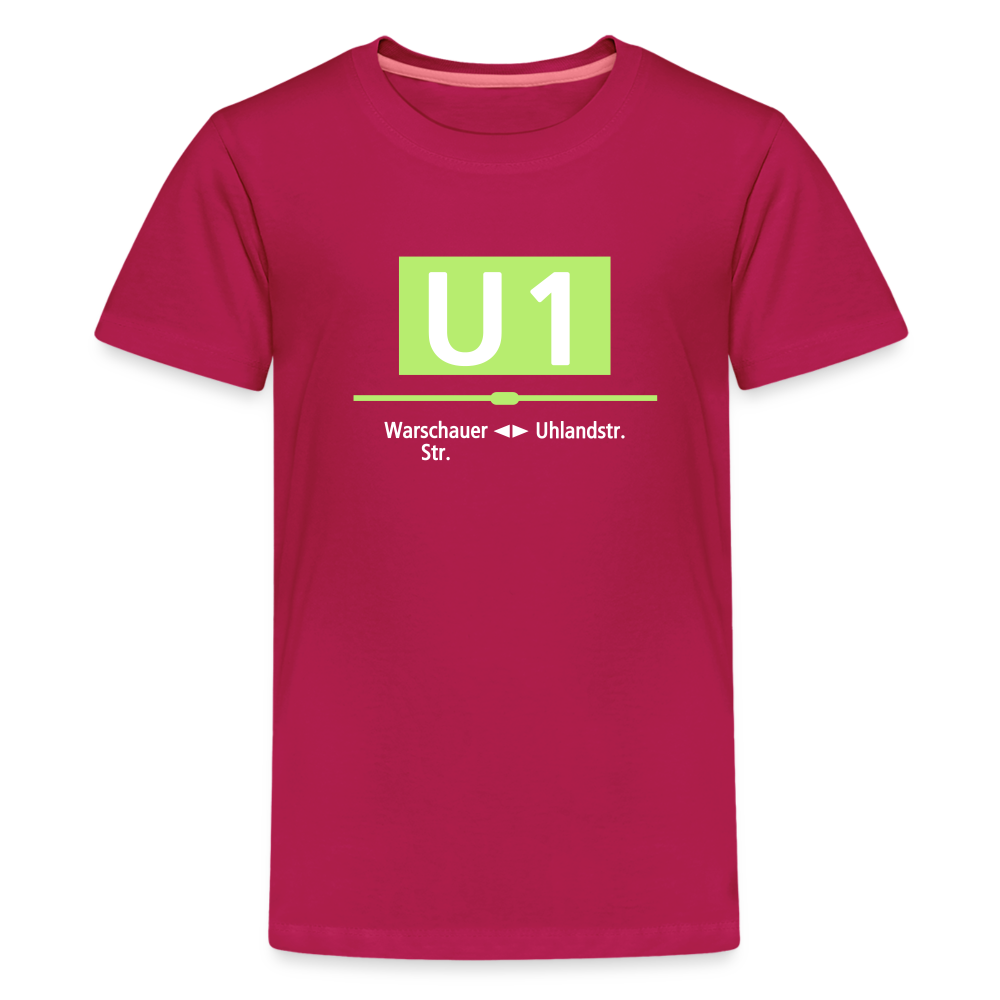 U1 - Teenager Premium T-Shirt - dunkles Pink