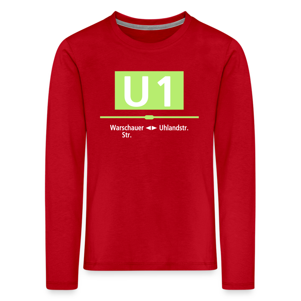U1 - Kinder Langarmshirt - Rot
