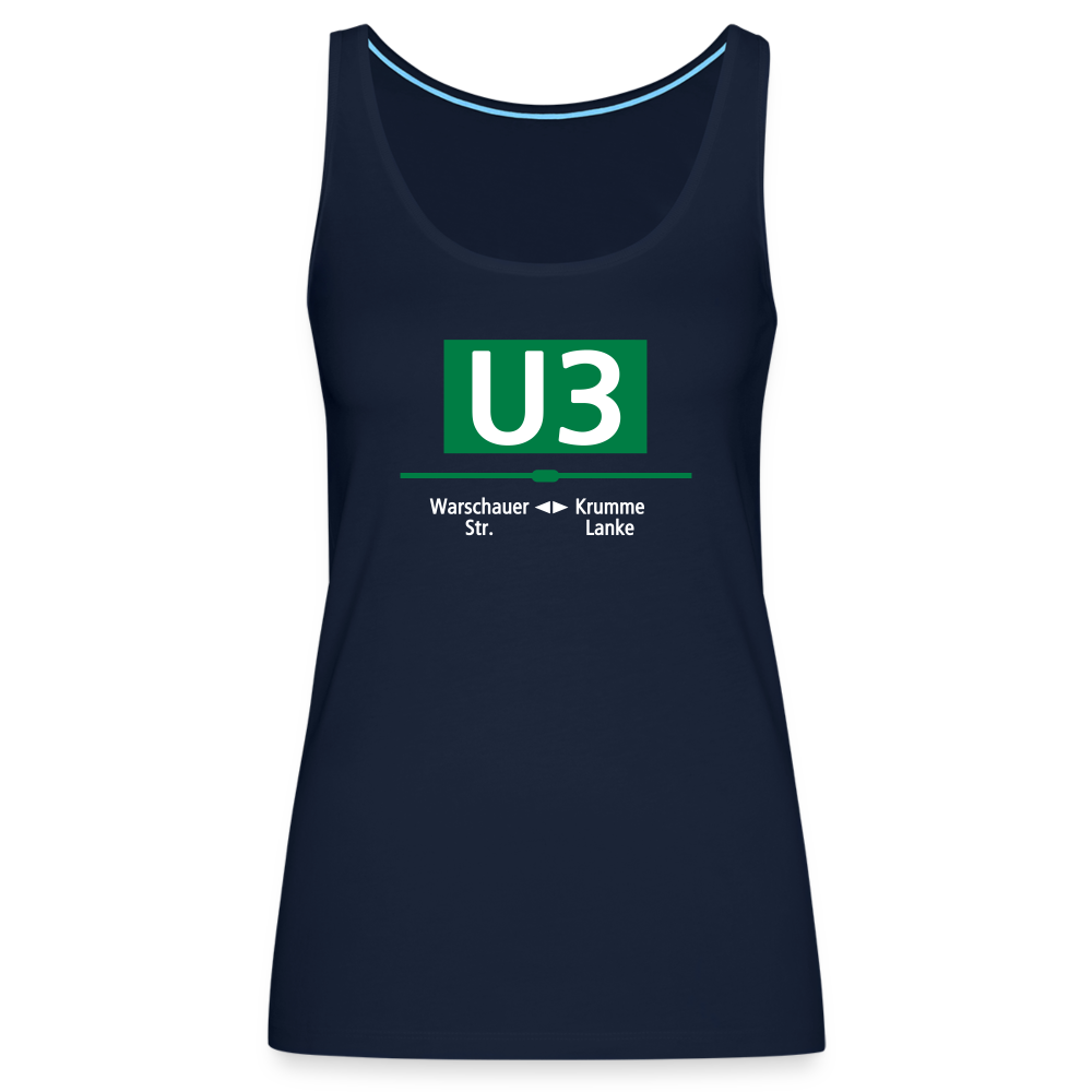 U3 - Frauen Premium Tank Top - Navy