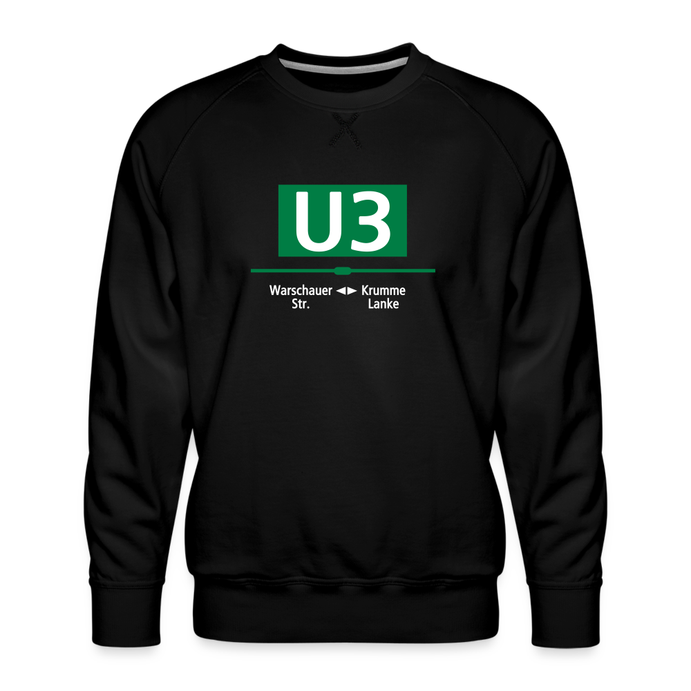 U3 - Männer Premium Sweatshirt - Schwarz