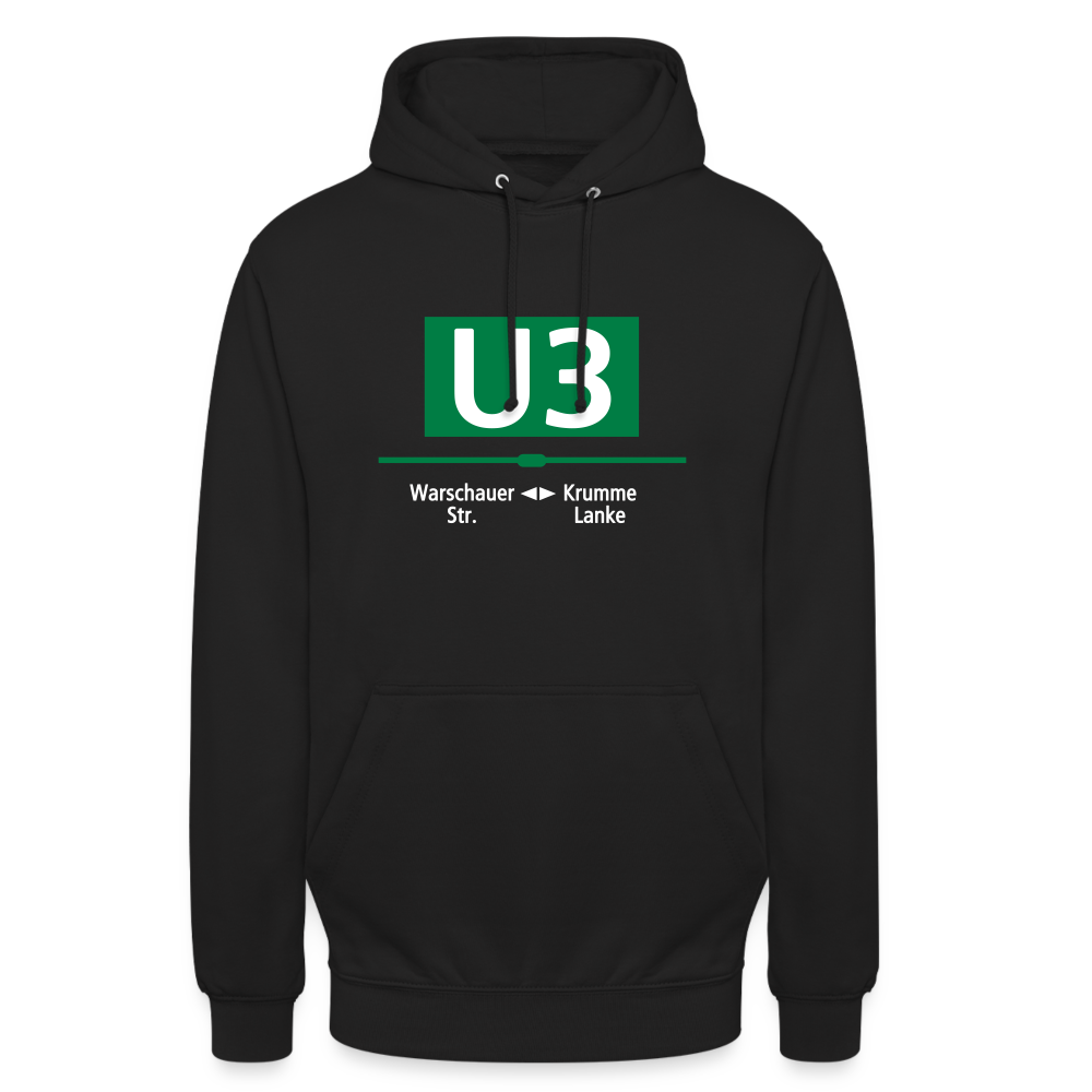 U3 - Unisex Hoodie - Schwarz