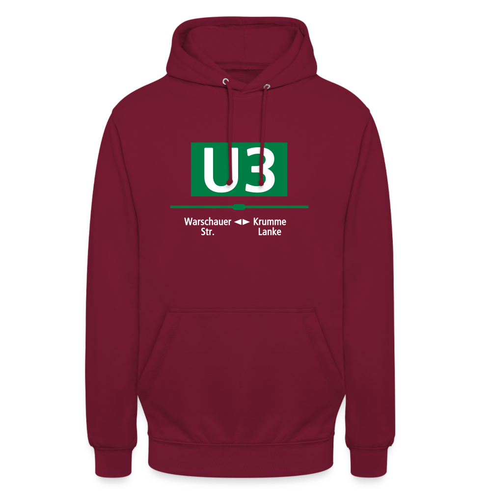 U3 - Unisex Hoodie - Bordeaux