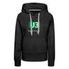 U3 - Frauen Premium Hoodie - Schwarz