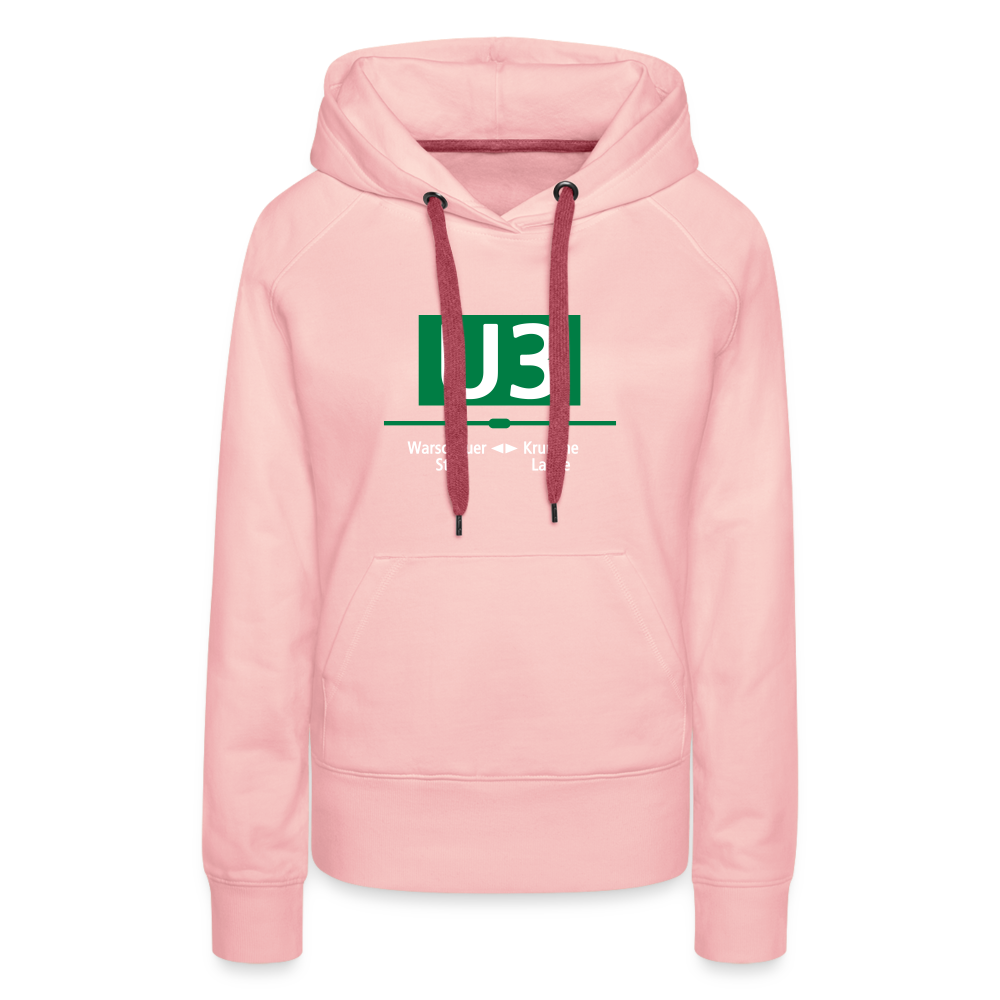 U3 - Frauen Premium Hoodie - Kristallrosa