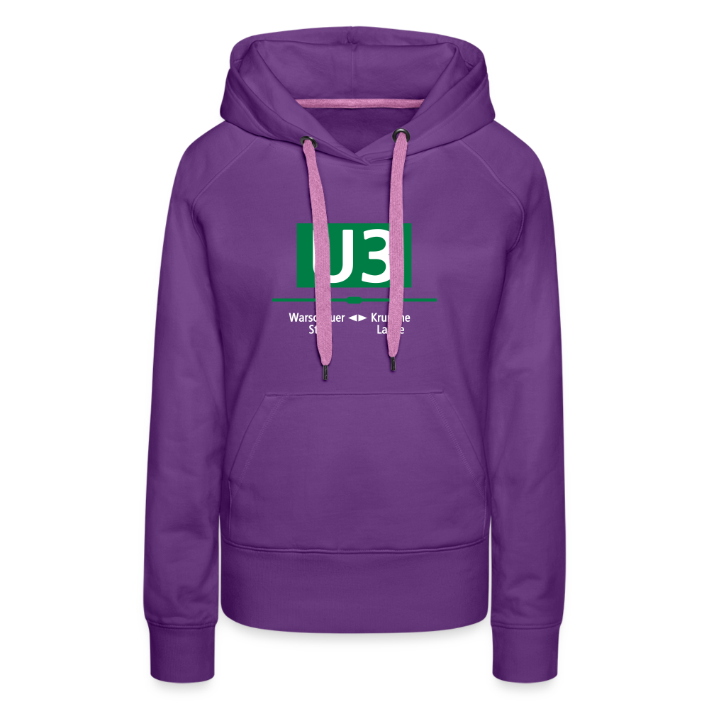 U3 - Frauen Premium Hoodie - Purple