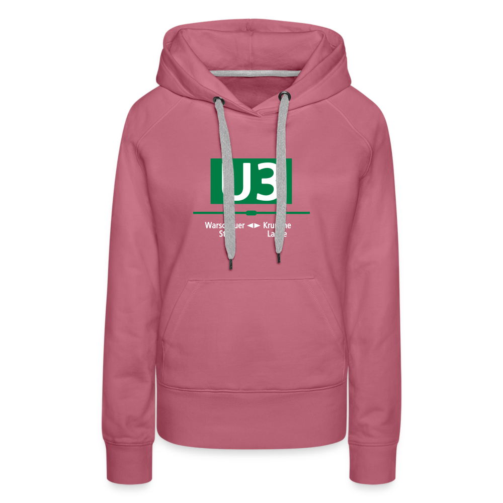 U3 - Frauen Premium Hoodie - Malve
