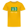 U3 - Teenager Premium T-Shirt - Sonnengelb