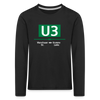 U3 - Kinder Langarmshirt - Schwarz
