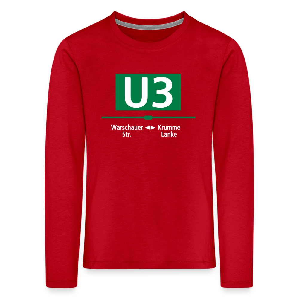 U3 - Kinder Langarmshirt - Rot