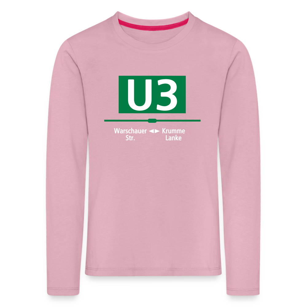 U3 - Kinder Langarmshirt - Hellrosa