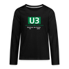 U3 - Teenager Langarmshirt - Schwarz