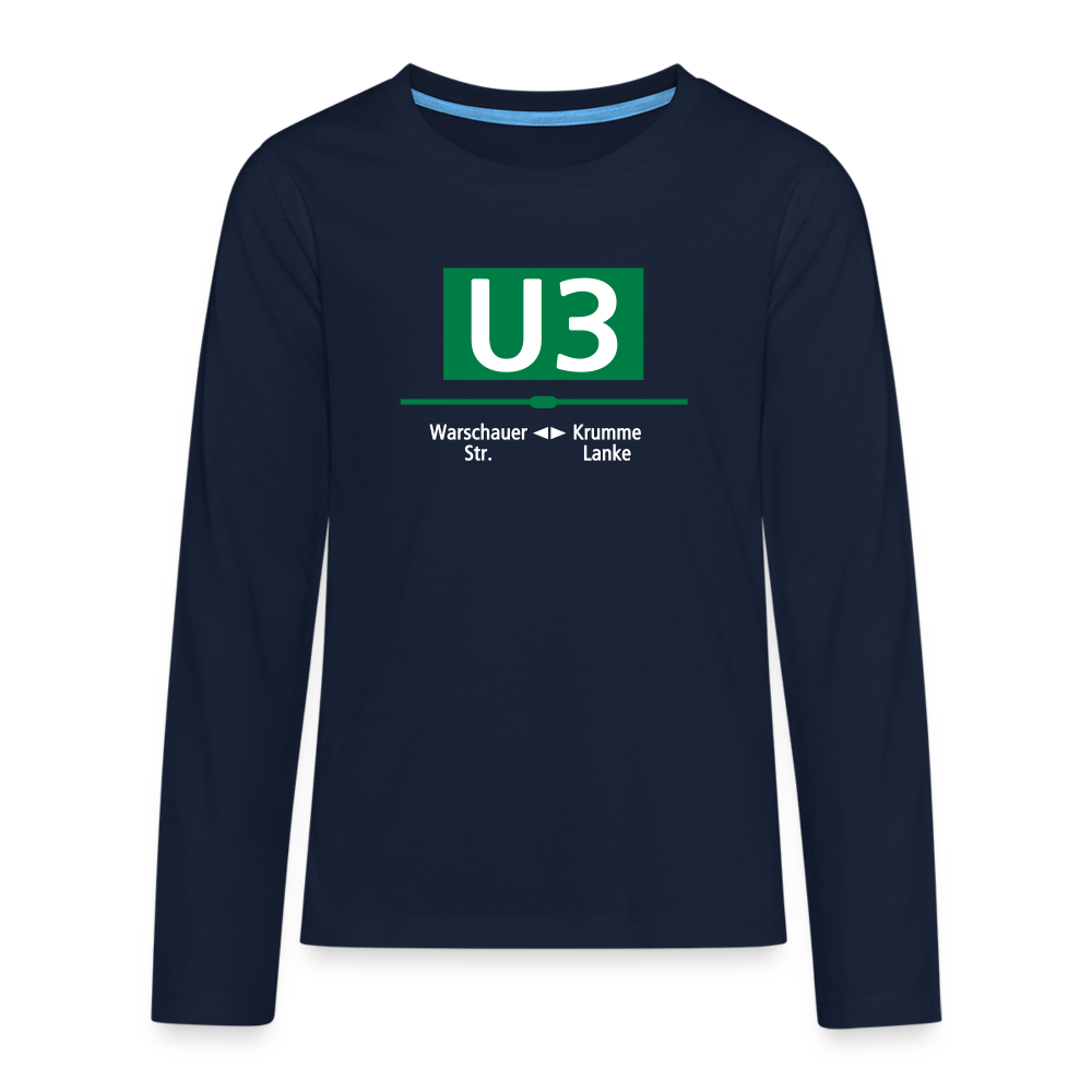 U3 - Teenager Langarmshirt - Navy