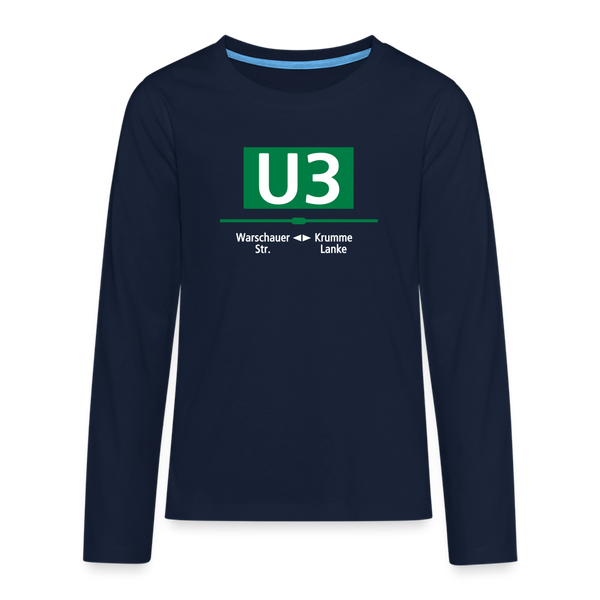 U3 - Teenager Langarmshirt - Navy