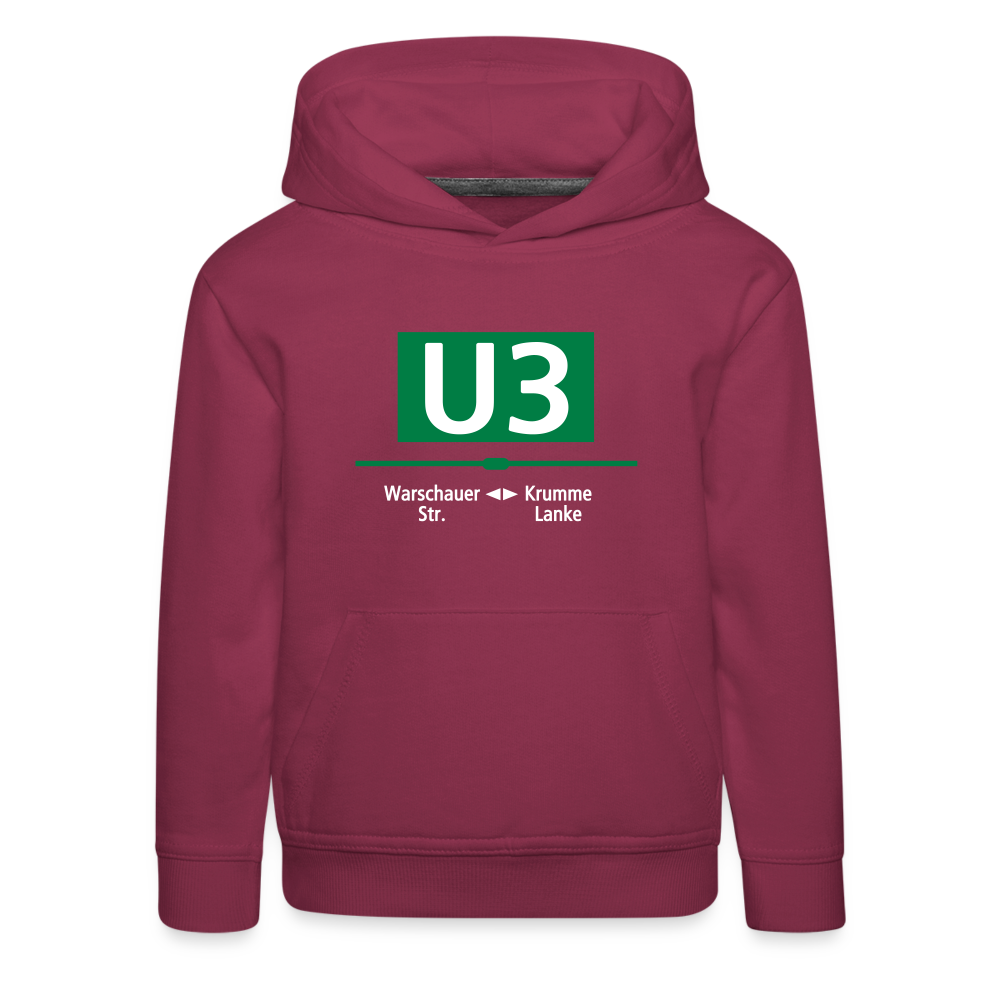 U3 - Kinder Premium Hoodie - Bordeaux