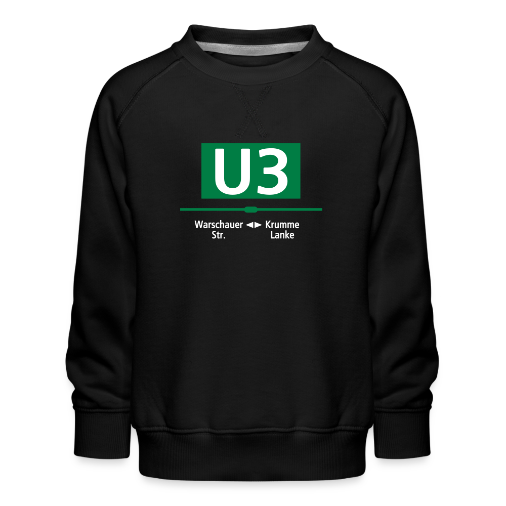 U3 - Kinder Premium Sweatshirt - Schwarz