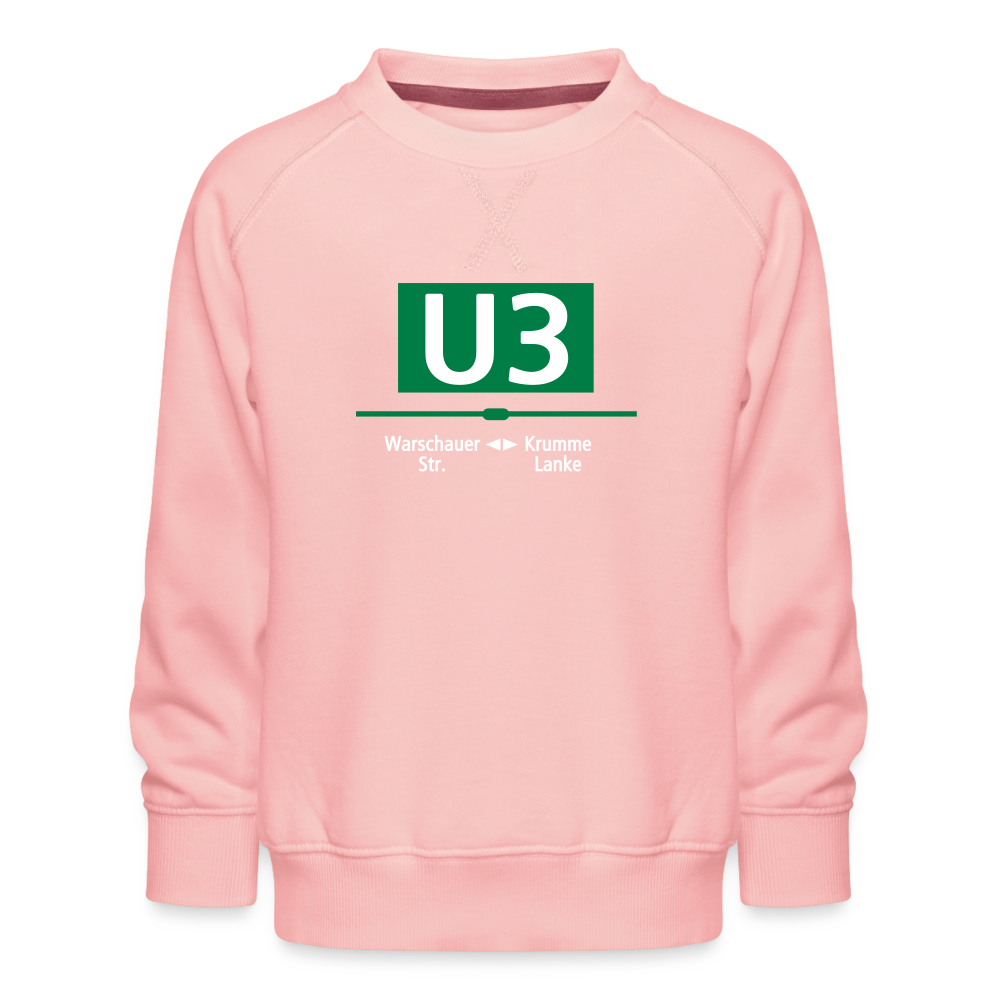 U3 - Kinder Premium Sweatshirt - Kristallrosa