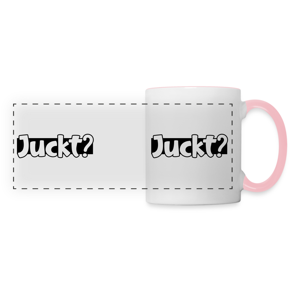 Juckt? - Tasse zweifarbig - Weiß/Pink