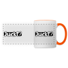 Juckt? - Tasse zweifarbig - Weiß/Orange
