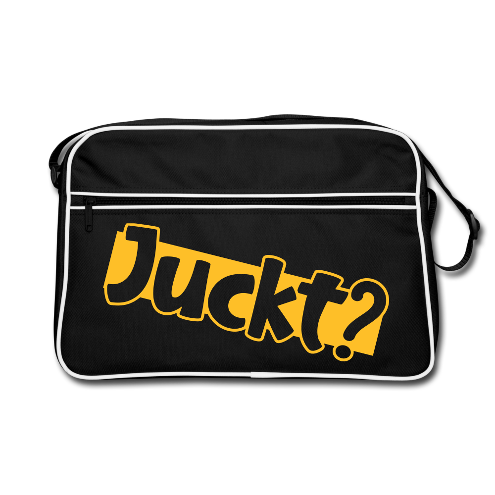 Juckt? - Retro Tasche - Schwarz/Weiß