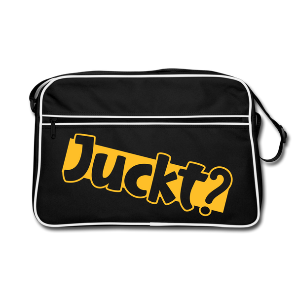 Juckt? - Retro Tasche - Schwarz/Weiß
