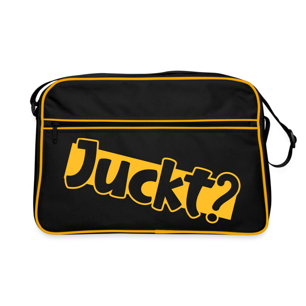 Juckt? - Retro Tasche - Schwarz/Gold