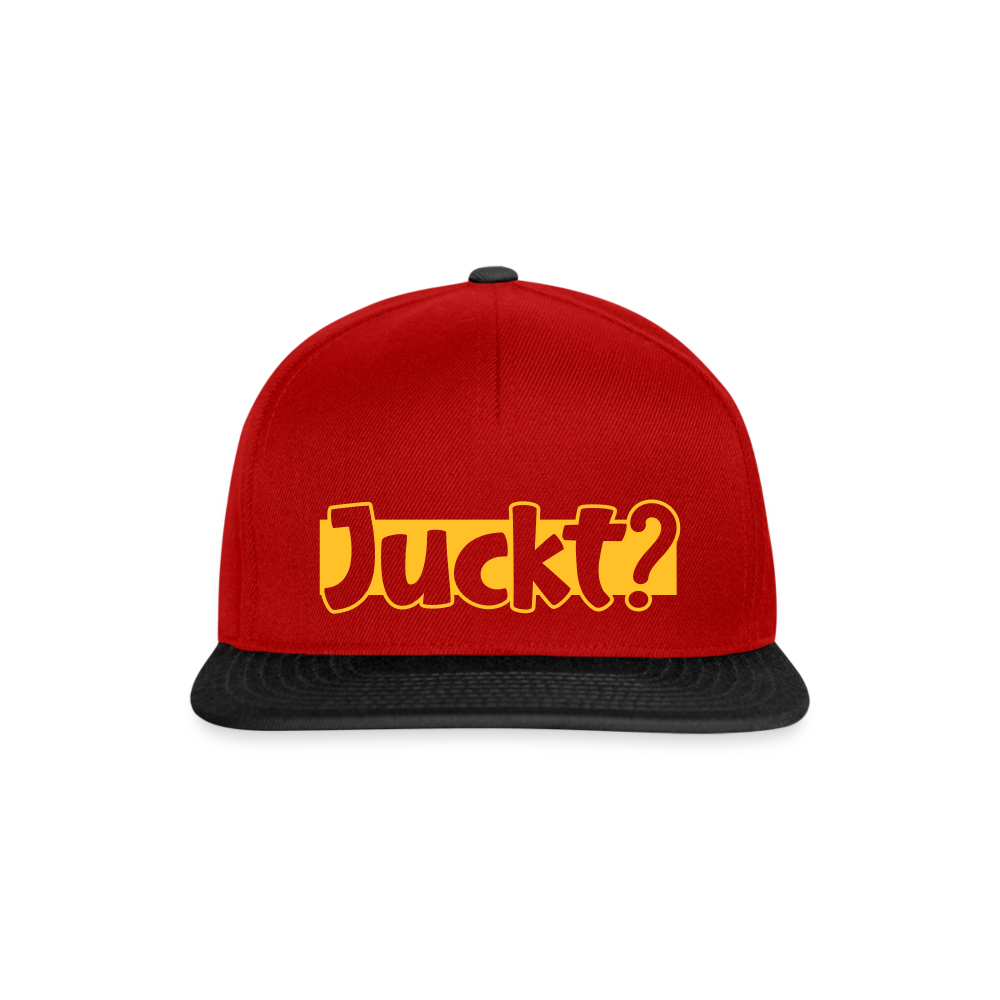 Juckt? - Snapback Cap - Rot/Schwarz