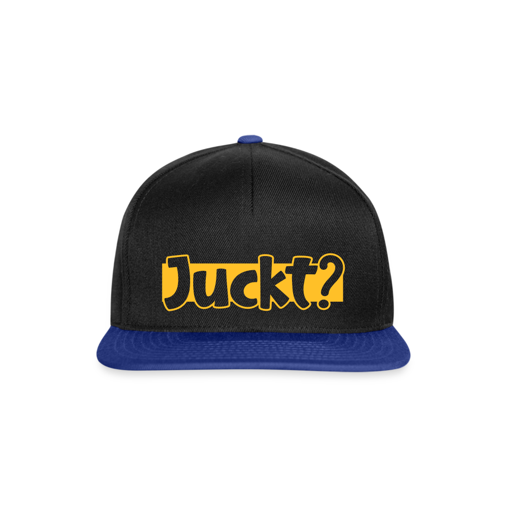 Juckt? - Snapback Cap - Schwarz/Königsblau