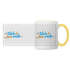 Echt jetzt? Nich du schon wieda... - Tasse zweifarbig - Weiß/Gelb