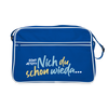 Echt jetzt? Nich du schon wieda... - Retro Tasche - Blau/Weiß