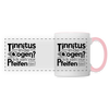Tinnitus in de Oogen? Ick seh' nur Pfeifen hier! - Tasse zweifarbig - Weiß/Pink