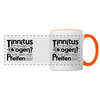 Tinnitus in de Oogen? Ick seh' nur Pfeifen hier! - Tasse zweifarbig - Weiß/Orange