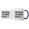Tinnitus in de Oogen? Ick seh' nur Pfeifen hier! - Tasse zweifarbig - Weiß/Kobaltblau