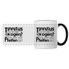 Tinnitus in de Oogen? Ick seh' nur Pfeifen hier! - Tasse zweifarbig - Weiß/Schwarz
