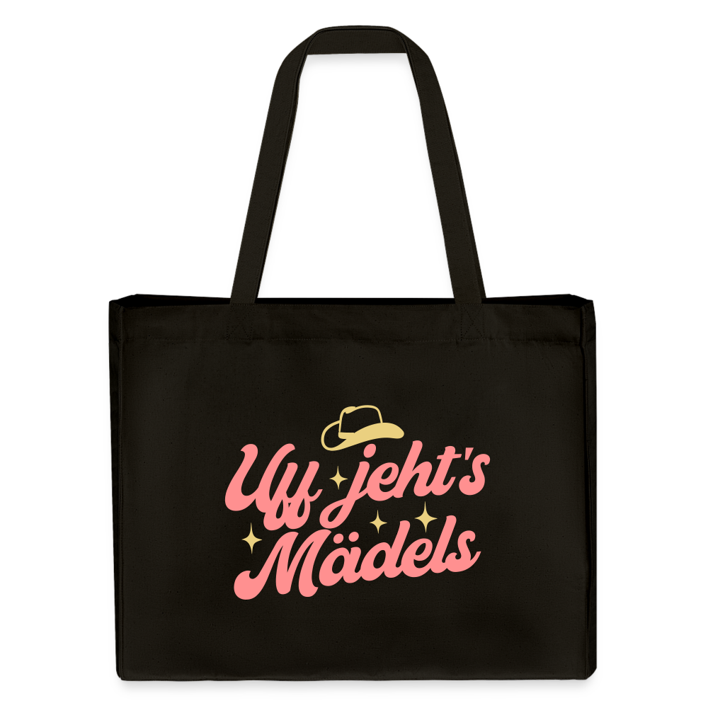 Uff jeht’s Mädels - Shopping Bag - Schwarz