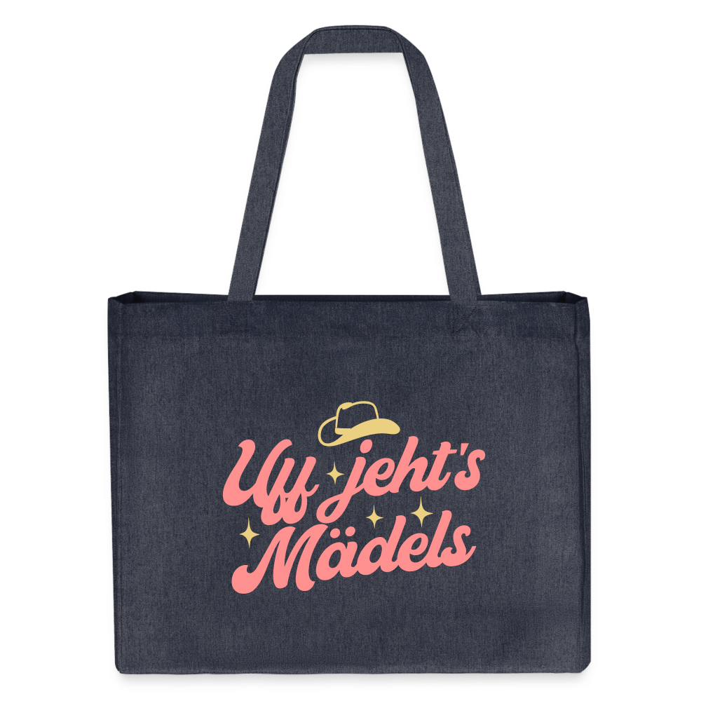 Uff jeht’s Mädels - Shopping Bag - midnight Blue